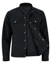 Striker Black Canvas Jacket